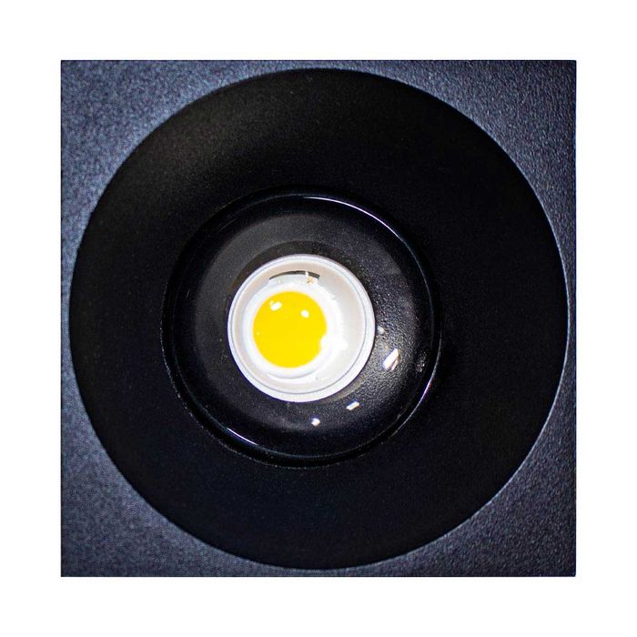 Spot Sobrepor Preto LED 7W P/ Teto Parede Pergolado DS9835 ST1517