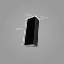 Arandela Preta Efeito 2 Fachos Duo Led 5w 3000k Ip65 DS9838 St2188