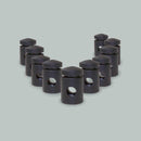 Deslocador De Fios Preto P/ Pendentes E Luminárias Ø1,5 Cm 7/30 PT St1596