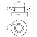 Spot Orientável Redondo Rente Embutir P Mini Dicroica 1027 St1823