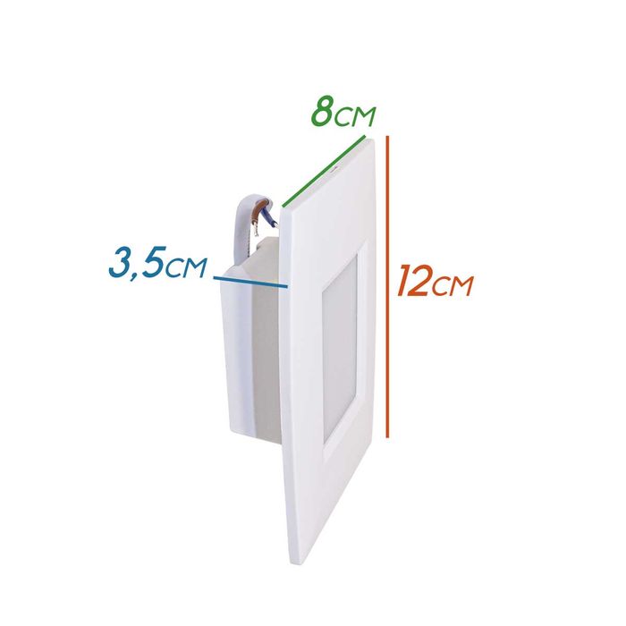 Luminária Balizador para Parede Branca LED 2W 3000K St759