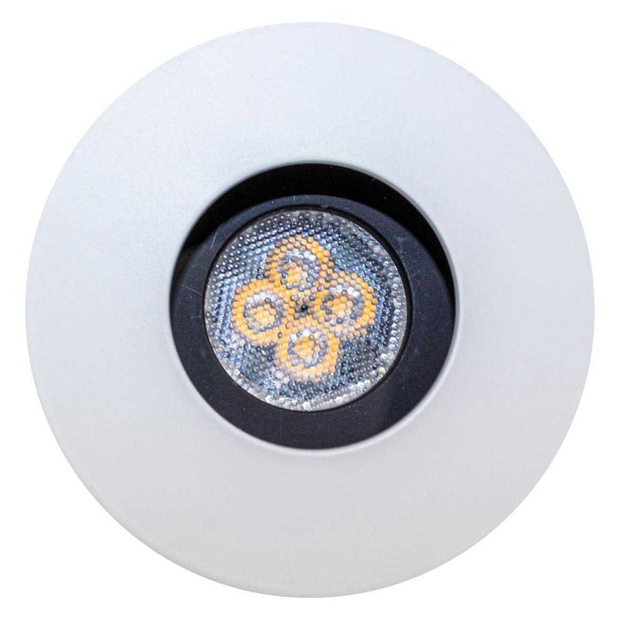Spot Branco com Preto Redondo Embutir Gu10 P/ Mini Dicroica EB-1009 ST1828