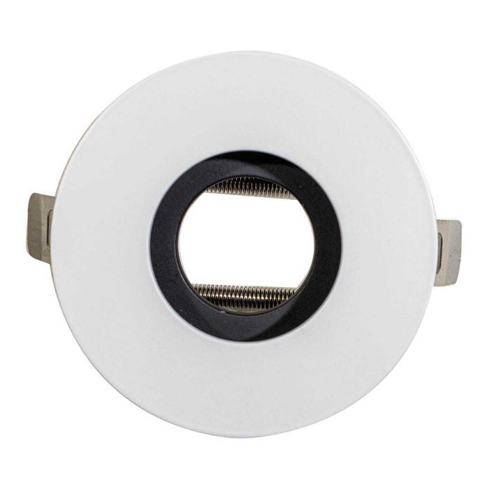 Spot Branco com Preto Redondo Embutir Gu10 P/ Mini Dicroica EB-1009 ST1828