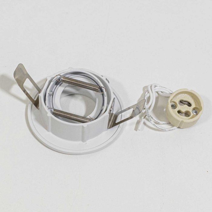 Spot Branco Redondo Embutir Gu10 P/ Mini Dicroica EB-1009 ST1828
