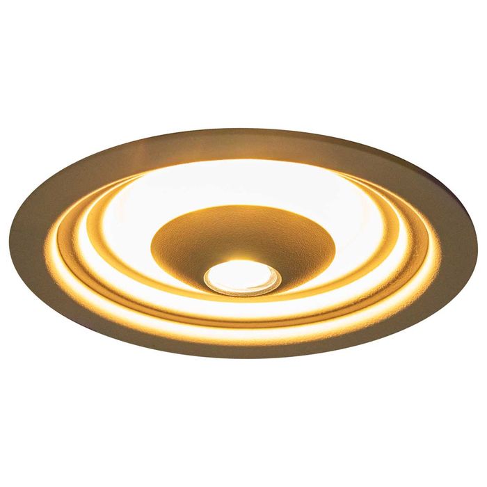 Spot Redondo Embutir Led Integrado 7w + 3w 2700k EB-002WP St1830
