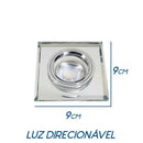 Spot Embutir Transparente Foco Fixo Espelhado Bisote P/ Dicroica RG005A-CH St1745