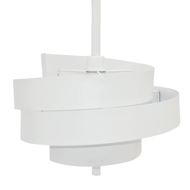 Pendente Spiros d 48cm X 48cm  1xe27 127v / 220v Branco - EY003 - Bella Iluminação