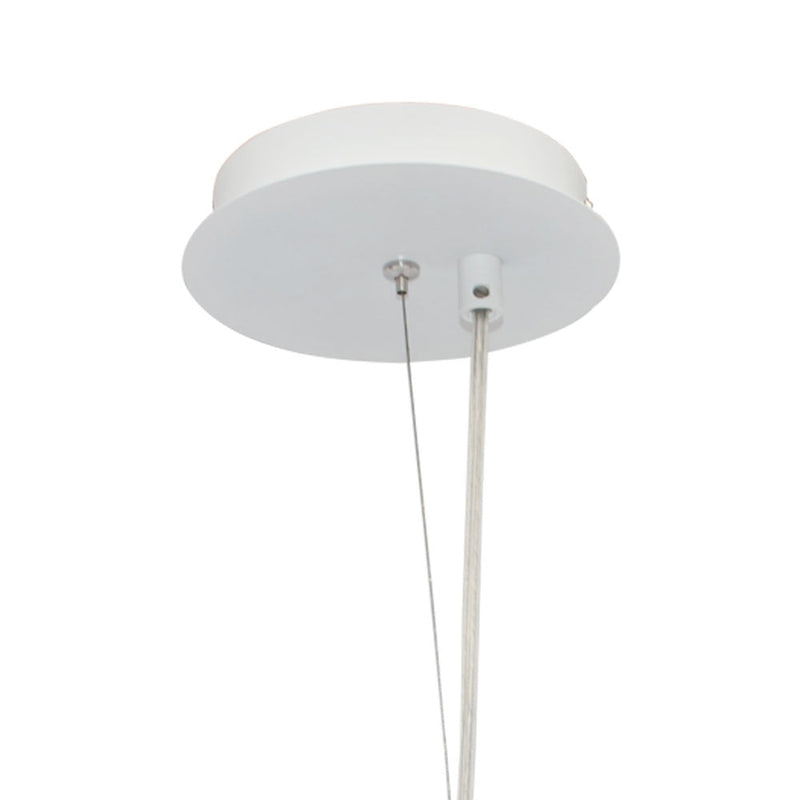 Pendente Spiros d 48cm X 48cm  1xe27 127v / 220v Branco - EY003 - Bella Iluminação