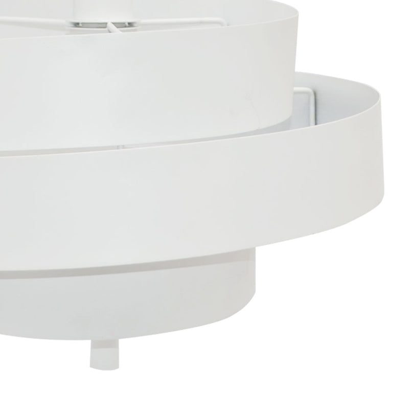 Pendente Spiros d 48cm X 48cm  1xe27 127v / 220v Branco - EY003 - Bella Iluminação