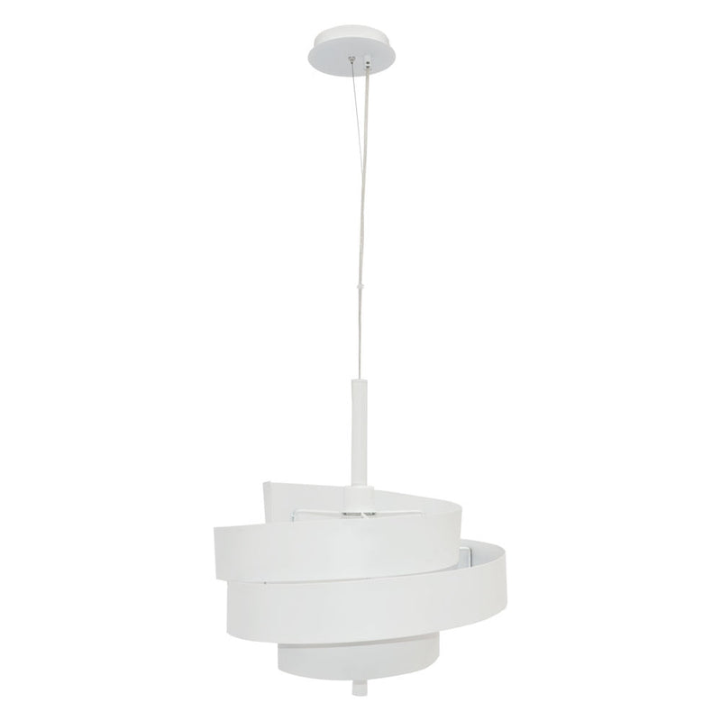 Pendente Spiros d 48cm X 48cm  1xe27 127v / 220v Branco - EY003 - Bella Iluminação