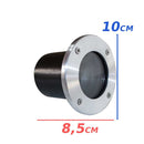 Embutido de solo Escovado pequeno refletor p/ lâmpada GU10 MR16 ST3059-Starlumen-