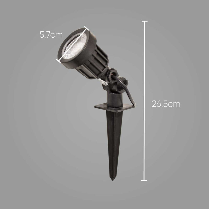 Espeto de Jardim LED Ambar Smd 5W 32634 St1384