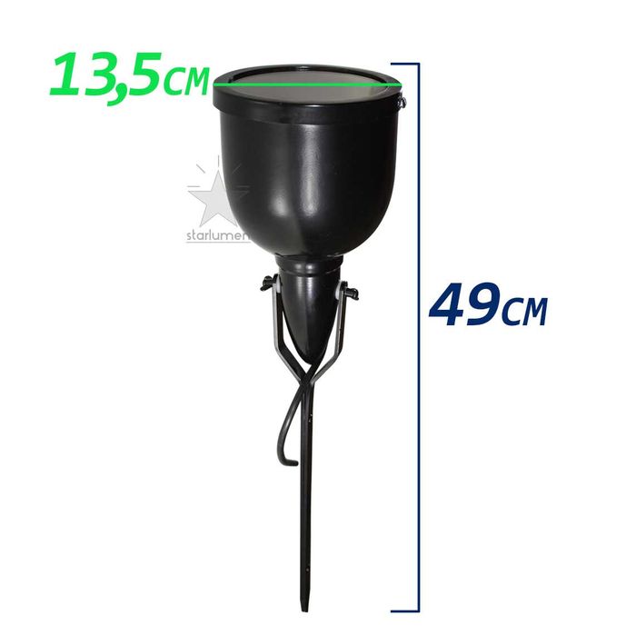 Espeto de Jardim Preto para Lâmpada PAR38 em Alumínio 338 ST542-Starlumen-