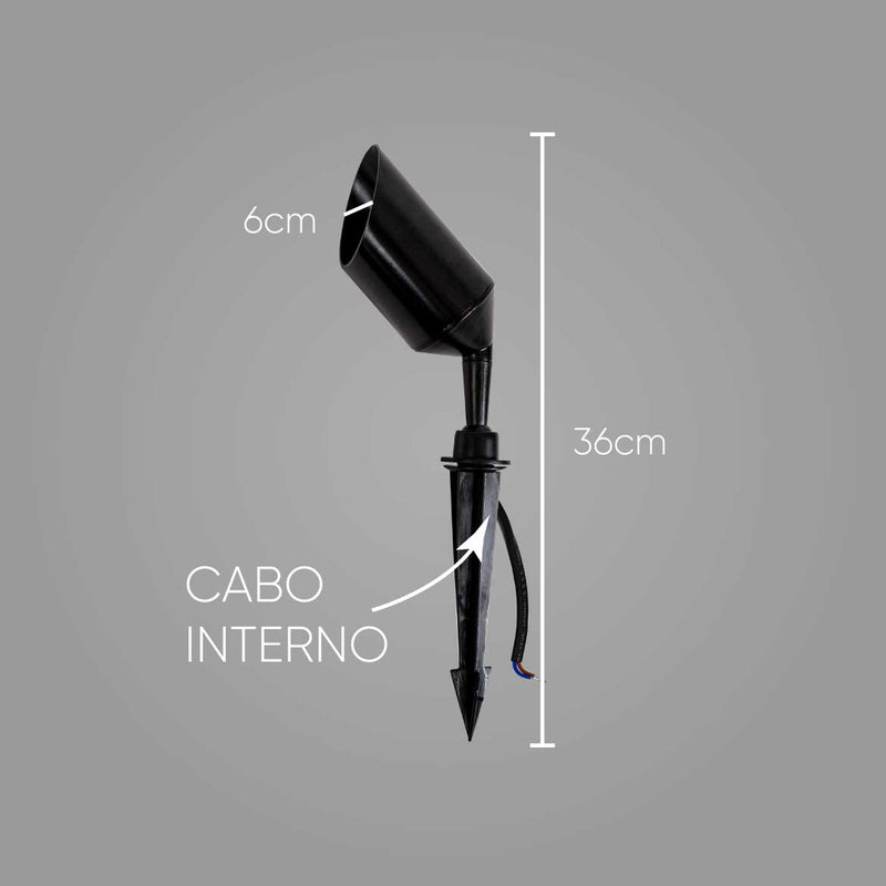 Espeto de Jardim em ABS para Lâmpada Dicroica MR16 DS3001 ST1899-Starlumen-
