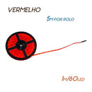 FITA LED 12V 14,4W/M Luz Vermelha IP65 5M St5050-Starlumen-