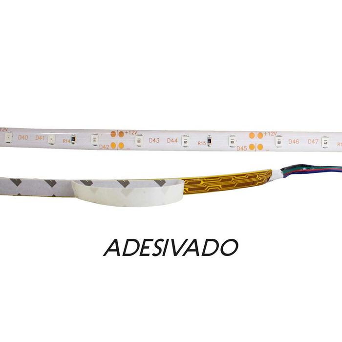 FITA LED 12V 4,8W/M Luz Vermelha 3528 300LEDS IP65 5M ST3528-Starlumen-