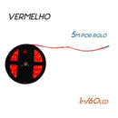 FITA LED 12V 4,8W/M Luz Vermelha 3528 300LEDS IP65 5M ST3528-Starlumen-