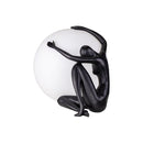 Abajur Gaya Moderno FZR003 BK Preto Fosco para 1 E27 Starlux ST2563