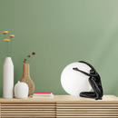 Abajur Gaya Moderno FZR003 BK Preto Fosco para 1 E27 Starlux ST2563