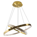 Lustre Pendente Bella Oca 2 Aneis 80 e 60cm 74w GD003 ST1878