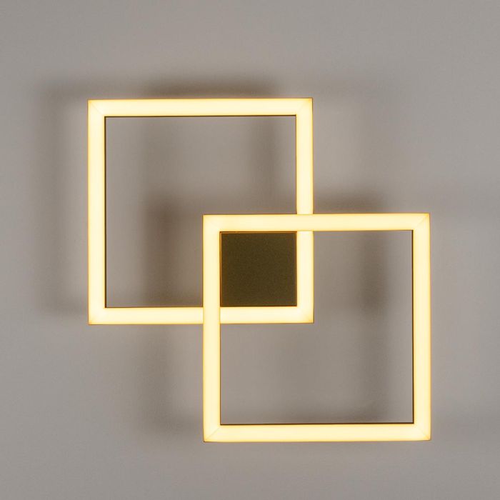 Arandela Plafon Tec Dourado LED 45W 3000k GD010G Bella ST2479