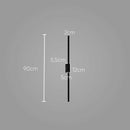 Arandela Plafon Tec Preto 90cm LED 15W 3000k GD011LB Bella ST2484