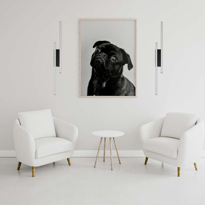 Arandela Plafon Tec Preto LED 20W 3000k GD013B Bella ST2492