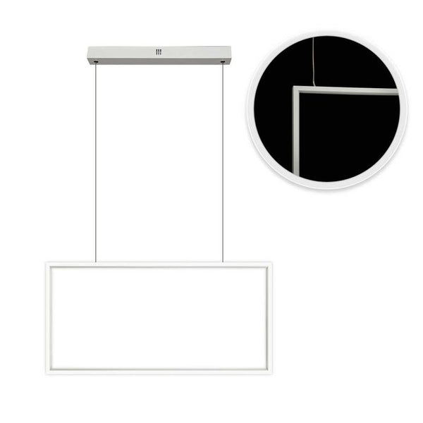 Pendente Tec Branco 30x60cm LED 32W 3000k GD016W Bella ST2465