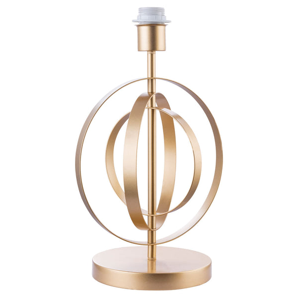 Base Para Abajur Monde Dourado (d)24cm (a)40cm  1xe27 40w - GL004G - Bella Iluminação