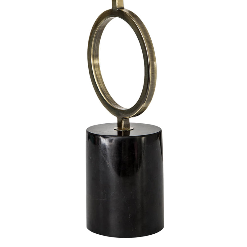 Base Para Abajur Tarsila Dourado e Preto (c)14cm (l)14cm (a)55.5cm  1xe27 40w - GL008 - Bella Iluminação