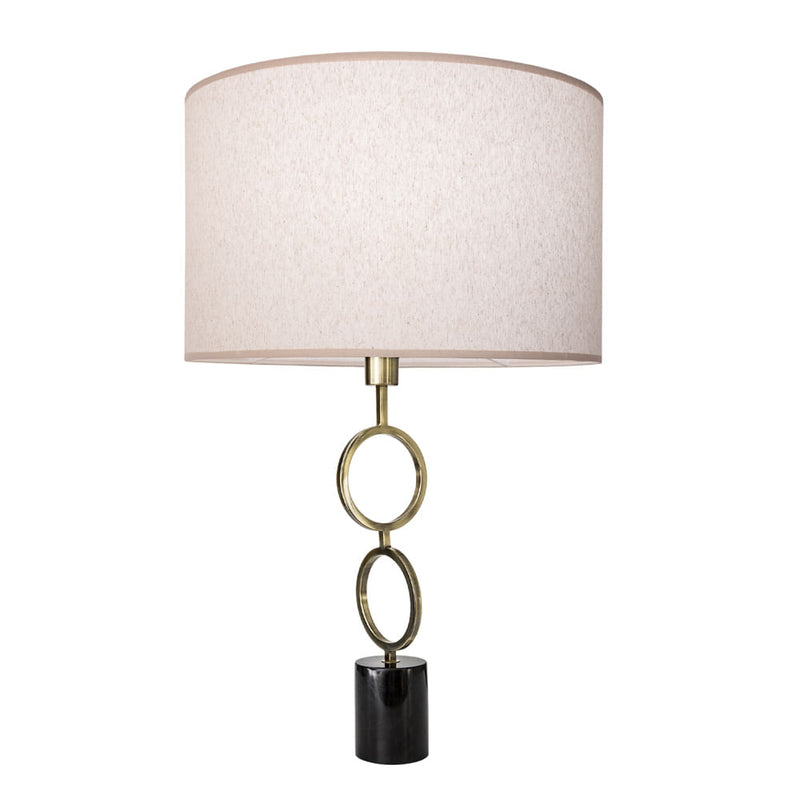 Base Para Abajur Tarsila Dourado e Preto (c)14cm (l)14cm (a)55.5cm  1xe27 40w - GL008 - Bella Iluminação