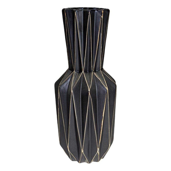 Vaso De Cerâmica Decorativo Em Alto Relevo Gs0018 St1665