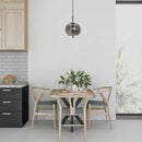 Pendente Tres Preto e Fume 30cm Bella HC016 para E27 ST2414-Bella Iluminação-Starlumen