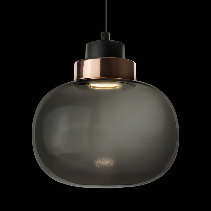 Pendente Fog Rose Gold Fume LED 10W 3000k Bella HC018 ST2438