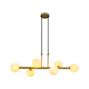 Pendente Abaporu Ouro 6 Cúpulas de Vidro para G9 HL003W Bella ST1864