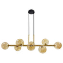 Pendente Abaporu em Metal cor Bronze c/ 8 Cúpulas de Vidro P/ G9 HL004G Bella ST1863