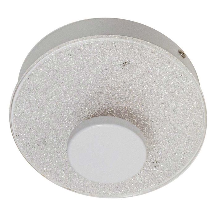 Plafon Kyara Branco LED 6W Efeito Estrelado Com Cristais HL004-R-WH ST1775