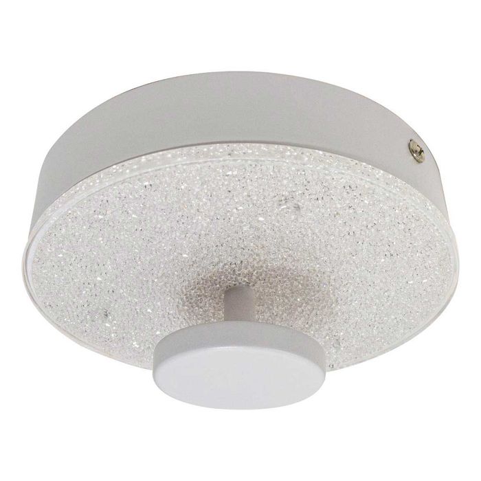 Plafon Kyara Branco LED 6W Efeito Estrelado Com Cristais HL004-R-WH ST1775