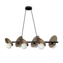 Pendente Ibira 100cm 6 Cúpulas Vidro para G9 HL011M Bella ST2497