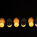 Pendente Ibira 100cm 6 Cúpulas Vidro para G9 HL011M Bella ST2497