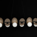 Pendente Ibira 100cm 6 Cúpulas Vidro para G9 HL011M Bella ST2497