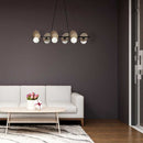 Pendente Ibira 100cm 6 Cúpulas Vidro para G9 HL011M Bella ST2497