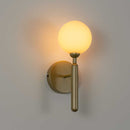 Arandela Abaporu Dourada com Globo de Vidro Branco para 1x G9 HL014 Bella ST2448