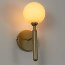 Arandela Abaporu Dourada com Globo de Vidro Branco para 1x G9 HL014 Bella ST2448