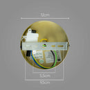 Arandela Abaporu Dourada com Globo de Vidro Branco para 1x G9 HL014 Bella ST2448