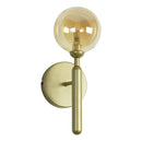 Arandela Abaporu Dourada com Globo de Vidro Branco para 1x G9 HL014 Bella ST2448