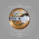 Arandela Cuíca Bronze Globo Vidro Branco Bella HL016 ST2437