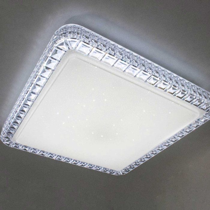 Plafon LED Acrilico Efeito Estrelado 28x28cm Orion ST1382