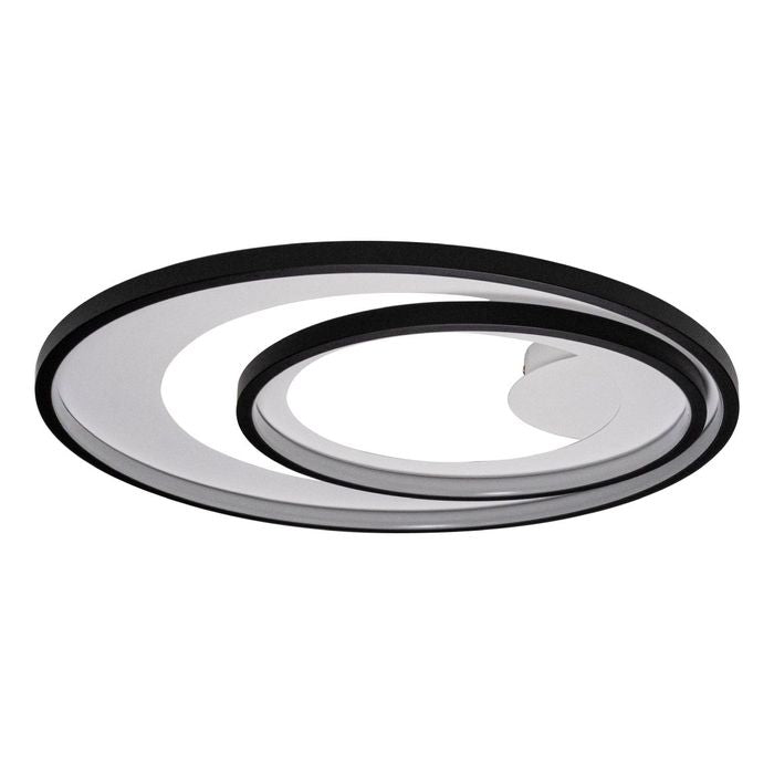 Plafon Loop Preto 62cm LED 60W 3000K HM008WB Bella ST2554