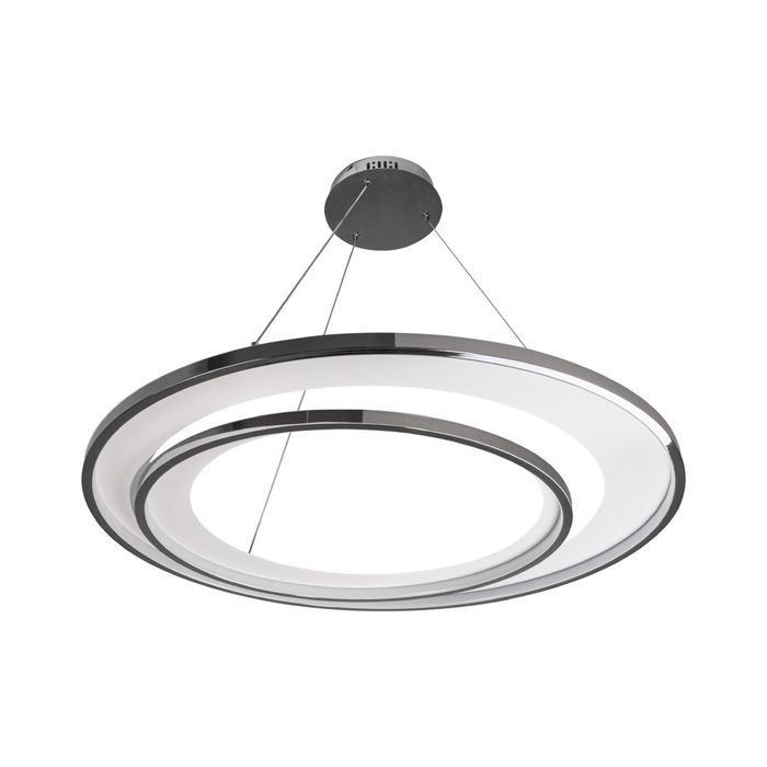 Pendente Loop Cromado e Branco Led 76W 3000k Hm010CR Bella ST2542